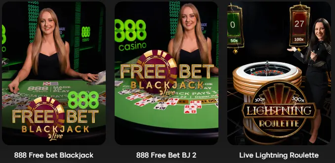 Jogos no Casino 888CASINO
