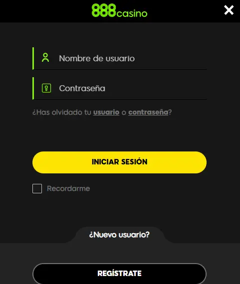 O Processo de Registo no 888CASINO